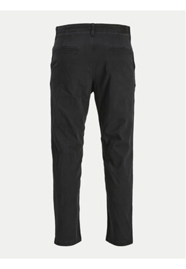 Jack & Jones - Jack&Jones Chinosy Harlow 12242188 Czarny Tapered Fit. Kolor: czarny. Materiał: bawełna