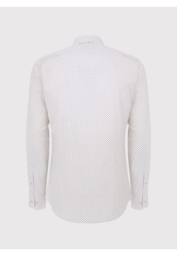 Pako Lorente - PAKO LORENTE – Koszula męska w mikrowzór. Materiał: bawełna, elastan. Długość rękawa: długi rękaw. Długość: długie