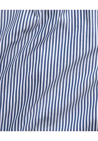 Ralph Lauren - RALPH LAUREN - Koszula w paski Custom Fit. Okazja: na co dzień. Typ kołnierza: polo. Kolor: niebieski. Materiał: bawełna. Długość rękawa: długi rękaw. Długość: długie. Wzór: paski. Styl: klasyczny, casual