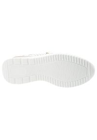 Sneakersy damskie Vinceza, ze skóry naturalnej licowej ażurowa cholewka zamek i sznurowanie lekka podeszwa, białe, 95402. Okazja: na co dzień. Zapięcie: sznurówki. Kolor: biały. Materiał: skóra. Szerokość cholewki: normalna. Wzór: ażurowy. Styl: casual, elegancki, klasyczny #6