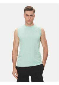 Kappa Tank top Logo Corpo Cadwal 303HZB0 Zielony Regular Fit. Kolor: zielony. Materiał: bawełna