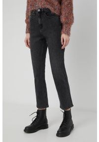 Desigual jeansy 21WWDD05 damskie high waist. Stan: podwyższony. Kolor: szary #2