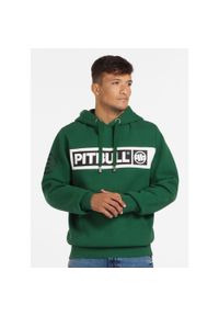 PITBULL - Bluza męska Pitbull z kapturem Two-Color Hilltop. Typ kołnierza: kaptur. Kolor: zielony #1