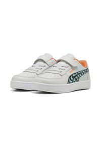 Puma - Dziecięce sneakersy PUMA Caven 2.0 Poised 2 race PUMA. Okazja: na uczelnię. Kolor: szary, niebieski, wielokolorowy. Wzór: nadruk. Sport: joga i pilates