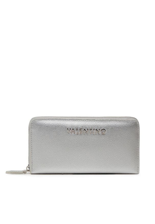 VALENTINO - Duży Portfel Damski Valentino. Kolor: srebrny