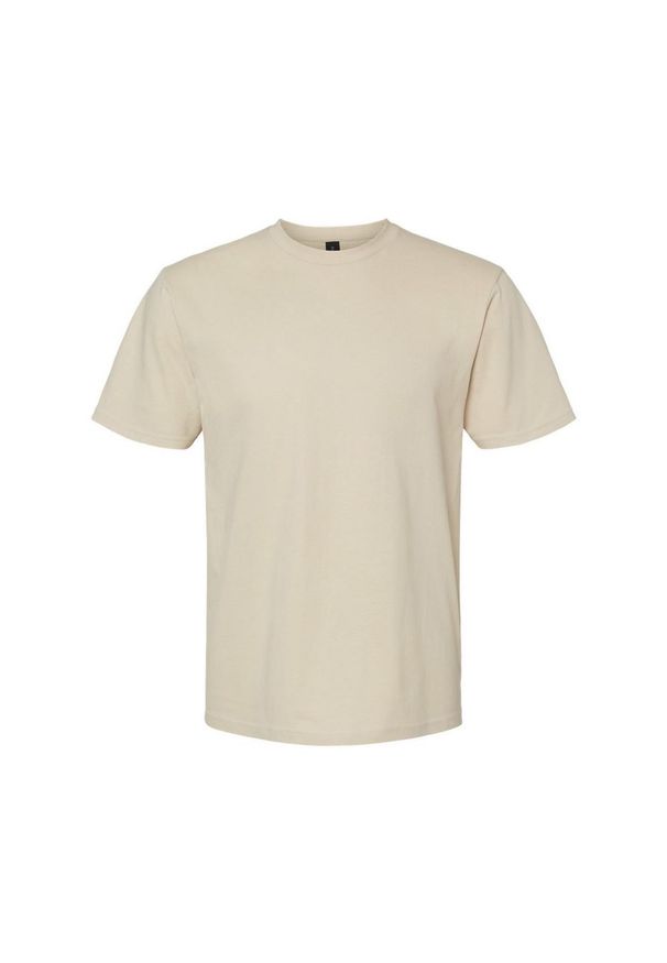 GILDAN - Koszulka Unisex Dla Dorosłych Softstyle Midweight. Kolor: beżowy. Materiał: bawełna. Sport: turystyka piesza