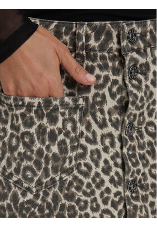 only - ONLY Spódnica jeansowa Amazing 15371282 Beżowy Regular Fit. Kolor: beżowy. Materiał: bawełna