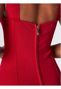 John Richmond Sukienka dzianinowa RWA22060VE Czerwony Slim Fit. Kolor: czerwony. Materiał: wiskoza, dzianina #5
