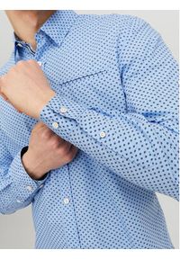 Jack & Jones - Jack&Jones Koszula 12235969 Niebieski Slim Fit. Kolor: niebieski. Materiał: bawełna #3