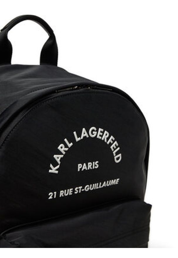 Karl Lagerfeld - KARL LAGERFELD Plecak A1M30099 Czarny. Kolor: czarny. Materiał: materiał
