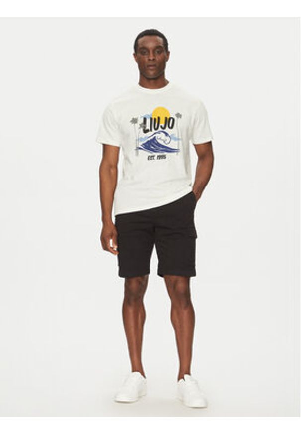 Liu Jo T-Shirt QA5274 J7734 Biały Regular Fit. Kolor: biały. Materiał: bawełna