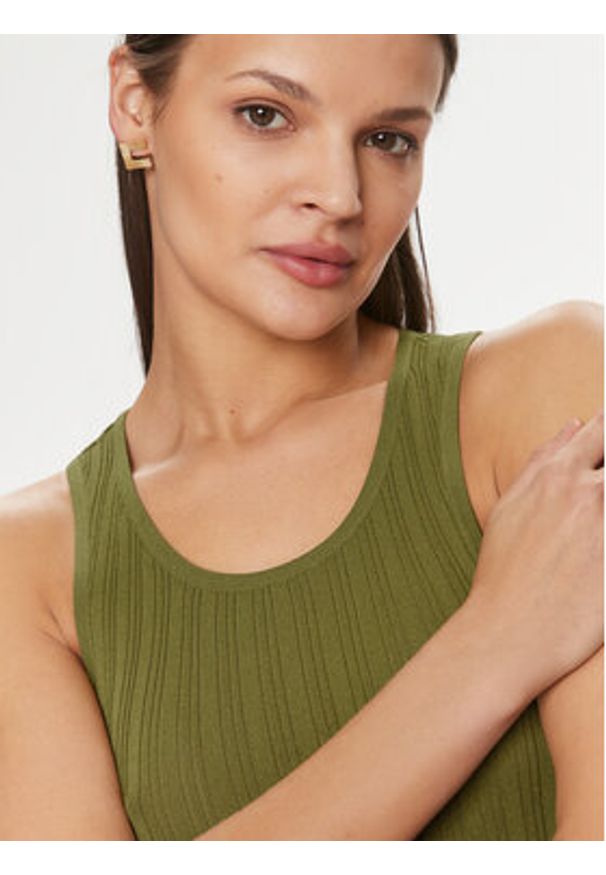 Silvian Heach Sukienka codzienna GPP24020VE Zielony Bodycon Fit. Okazja: na co dzień. Kolor: zielony. Materiał: wiskoza. Typ sukienki: proste, bodycon. Styl: casual
