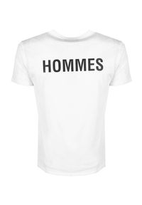 Les Hommes T-shirt | LF224300-0700-1009 | Grafic Print | Mężczyzna | Biały. Okazja: na co dzień. Kolor: biały. Materiał: bawełna. Wzór: nadruk. Styl: casual #8