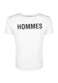 Les Hommes T-shirt | LF224300-0700-1009 | Grafic Print | Mężczyzna | Biały. Okazja: na co dzień. Kolor: biały. Materiał: bawełna. Wzór: nadruk. Styl: casual #6