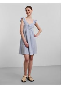 Pieces Sukienka letnia Serra 17126221 Niebieski Regular Fit. Kolor: niebieski. Materiał: syntetyk. Sezon: lato