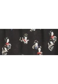 TOP SECRET - Bluzka damska elegancka w japoński druk, na ramionach szyfonowe wstawki. Typ kołnierza: kołnierz z falbankami. Kolor: czarny. Materiał: szyfon. Wzór: nadruk, kolorowy. Sezon: zima, jesień. Styl: elegancki #7