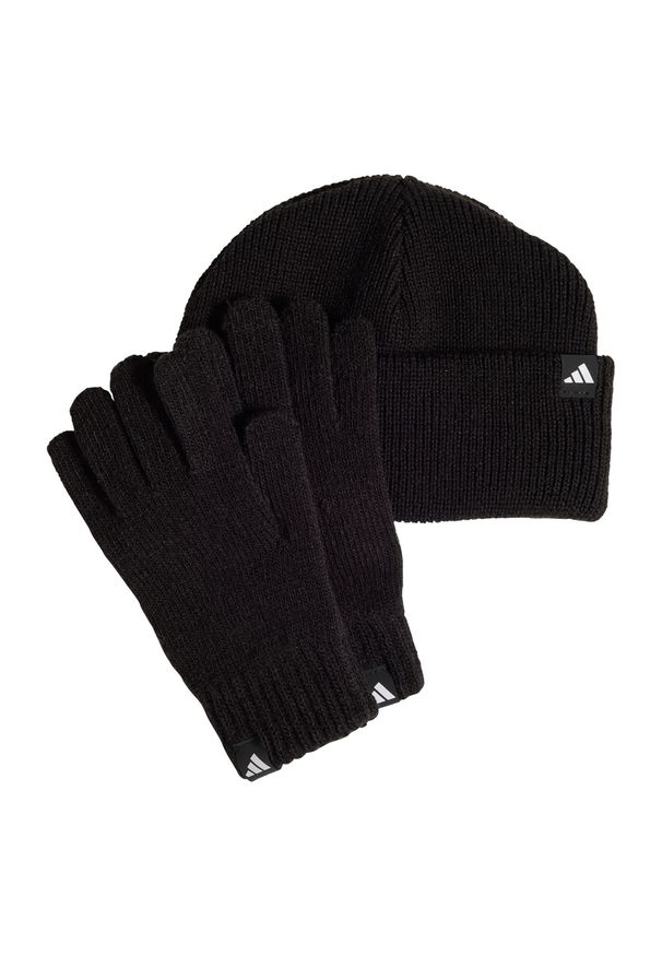 Adidas - Zestaw Glove Beanie Kids. Kolor: czarny, biały, wielokolorowy