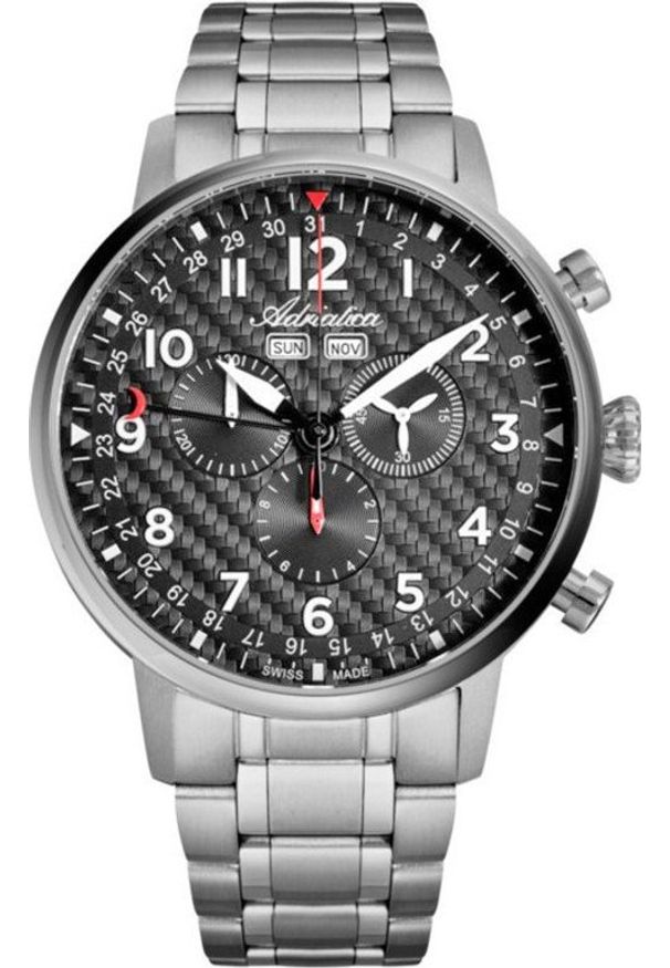 Zegarek Adriatica Zegarek męski Adriatica A8308.4126CH szary. Kolor: szary