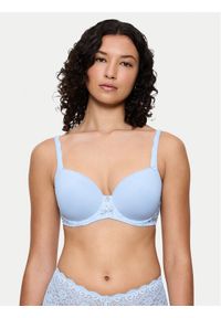 Triumph Biustonosz z fiszbiną Amourette 10214770 Błękitny. Kolor: niebieski. Materiał: syntetyk
