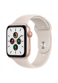APPLE - Smartwatch Apple Watch SE GPS+Cellular 40mm aluminium, złoty | księżycowa poświata pasek sportowy. Rodzaj zegarka: smartwatch. Kolor: złoty. Styl: sportowy #1