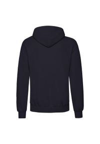 FRUIT OF THE LOOM - Męska Klasyczna Bluza Z Kapturem. Typ kołnierza: kaptur. Kolor: niebieski
