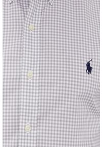 Polo Ralph Lauren - Koszula bawełniana. Typ kołnierza: polo. Kolor: szary. Materiał: bawełna. Długość rękawa: długi rękaw. Długość: długie #6