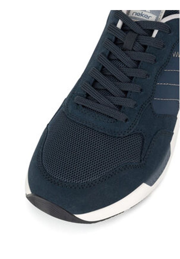 Rieker Revolution Lifestyle Sneakersy U1401-14 Granatowy. Kolor: niebieski. Materiał: zamsz, skóra