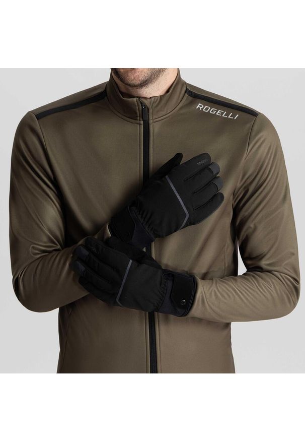 ROGELLI - Rękawiczki rowerowe Rogelli CRONOS. Kolor: czarny. Sport: kolarstwo