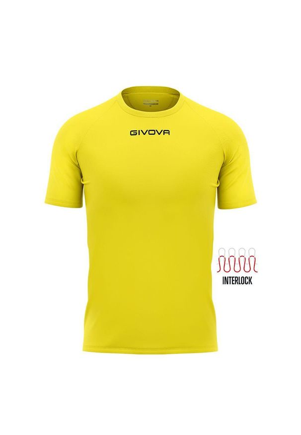 Koszulka piłkarska dla dzieci Givova Capo MC. Kolor: niebieski, wielokolorowy, żółty. Sport: piłka nożna