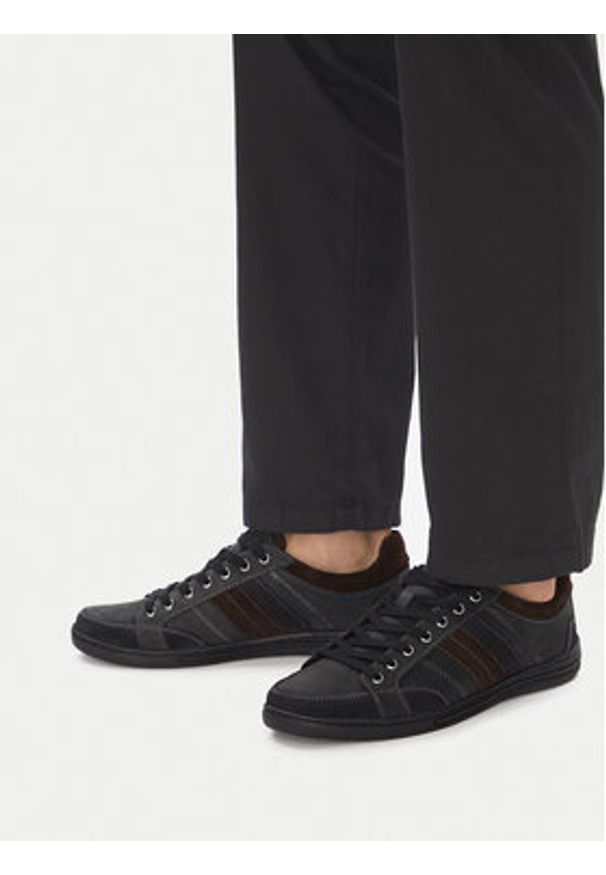 Lasocki Sneakersy CEO-VICTOR4-57B MI08 Granatowy. Kolor: niebieski. Materiał: nubuk, skóra