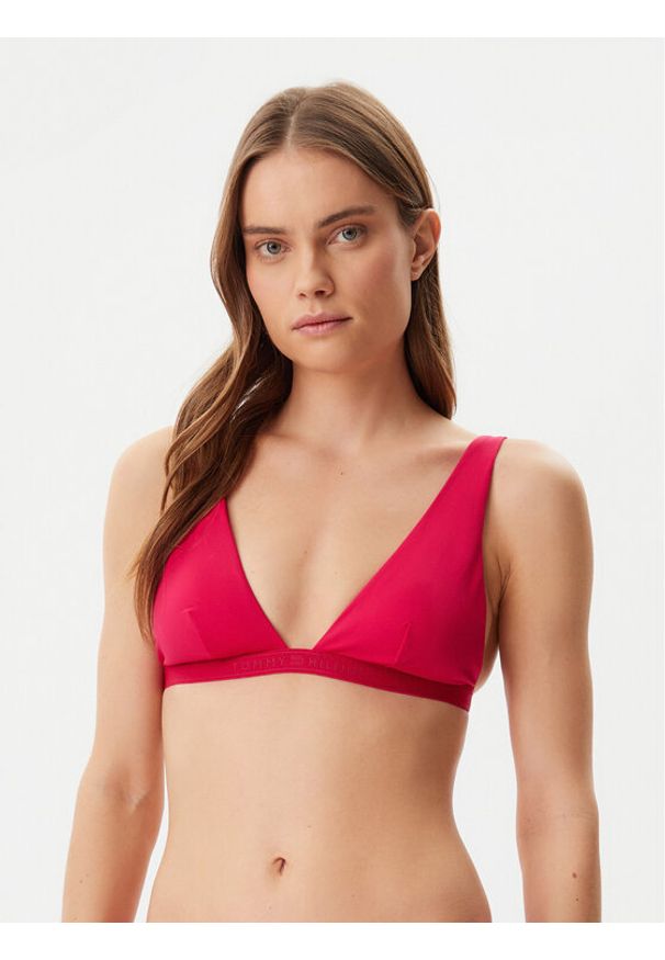 TOMMY HILFIGER - Tommy Hilfiger Góra od bikini UW0UW05802 Różowy. Kolor: różowy. Materiał: syntetyk