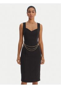 Fracomina Sukienka koktajlowa FR26SD2017W42901 Czarny Slim Fit. Kolor: czarny. Materiał: syntetyk. Styl: wizytowy #1