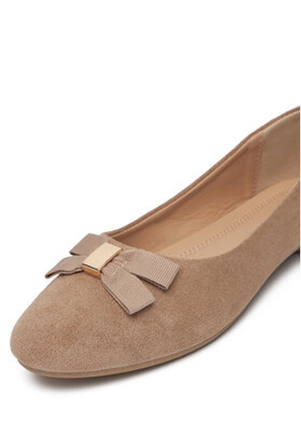 Jenny - JENNY Baleriny WSS21520-03 Beżowy. Kolor: beżowy. Materiał: materiał