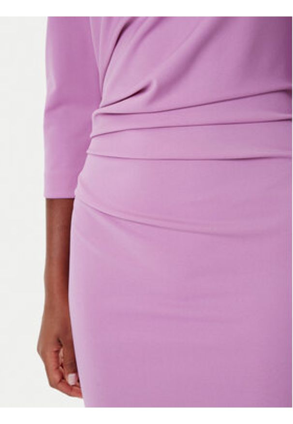 Rinascimento Sukienka koktajlowa CFC0126154003 Różowy Slim Fit. Kolor: różowy. Materiał: syntetyk. Styl: wizytowy