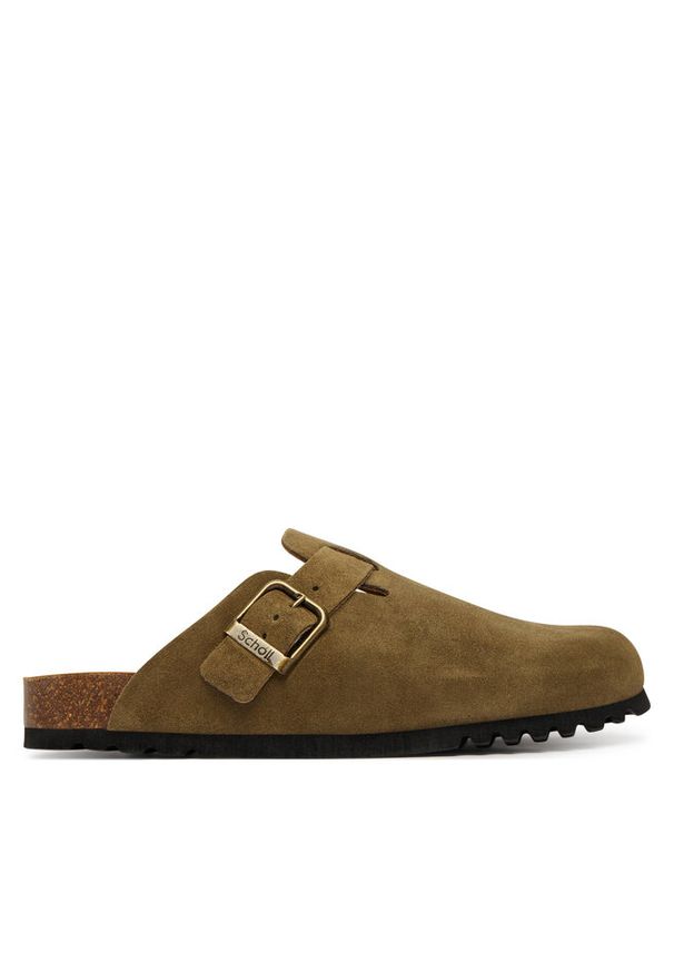 Klapki Scholl. Kolor: brązowy