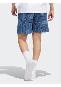 Adidas - adidas Szorty sportowe Original Athletic Club Allover Print HI2969 Niebieski Regular Fit. Kolor: niebieski. Materiał: bawełna, syntetyk. Wzór: nadruk. Styl: sportowy #4