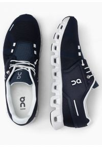 Sneakersy męskie granatowe On Running Cloud 5. Okazja: na spacer, na co dzień. Zapięcie: sznurówki. Kolor: niebieski. Materiał: materiał. Sport: bieganie #2