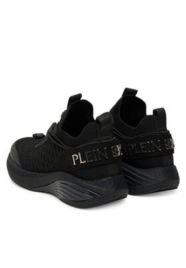 Plein Sport Sneakersy SAES USC0751 STE003N Czarny. Kolor: czarny. Materiał: materiał