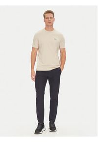 BOSS T-Shirt 50506373 Beżowy Regular Fit. Kolor: beżowy. Materiał: bawełna #3