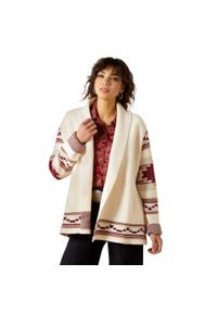 Sweter damski Ariat Westward. Kolor: biały. Materiał: polar. Sezon: zima #1