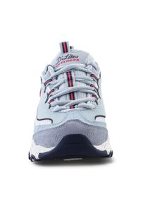 skechers - Buty Skechers D'Lites - Bold Views 149589-LBMT niebieskie. Kolor: niebieski. Sport: turystyka piesza #5