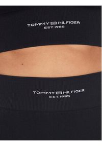 TOMMY HILFIGER - Tommy Hilfiger Legginsy WW0WW41090 Granatowy Slim Fit. Kolor: niebieski. Materiał: syntetyk #4