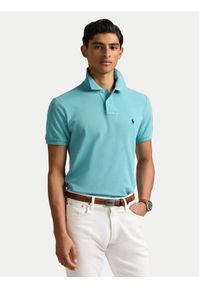Polo Ralph Lauren Polo 710536856439 Błękitny Slim Fit. Typ kołnierza: polo. Kolor: niebieski. Materiał: bawełna