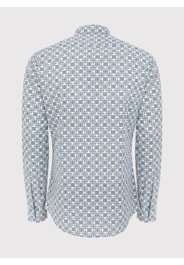 Pako Lorente - PAKO LORENTE – Koszula w kolorze białym w oryginalny wzór. Okazja: na co dzień. Kolor: biały. Styl: casual