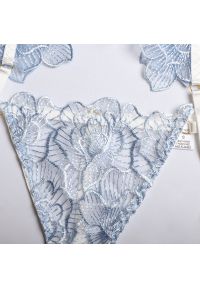 Intica - Komplet bielizny koronkowej z haftem na romantyczne wieczory Roby. Kolor: niebieski. Materiał: koronka. Wzór: haft #4