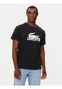 Lacoste T-Shirt TH2508 Czarny Regular Fit. Kolor: czarny. Materiał: bawełna #1