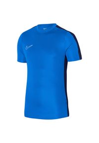 Nike - Męska Koszulka Academy 23 SS DriFIT. Kolor: niebieski. Sport: turystyka piesza #1