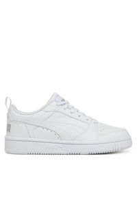 Puma Sneakersy Rebound V6 Lo Jr 393833 03 Biały. Kolor: biały. Materiał: skóra