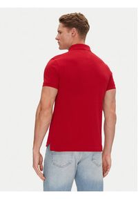 TOMMY HILFIGER - Tommy Hilfiger Polo 1985 MW0MW17771 Czerwony Slim Fit. Typ kołnierza: polo. Kolor: czerwony. Materiał: bawełna