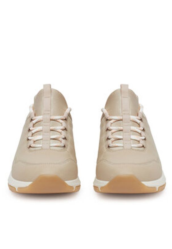 Remonte Sneakersy D1S00-60 Beżowy. Kolor: beżowy. Materiał: skóra